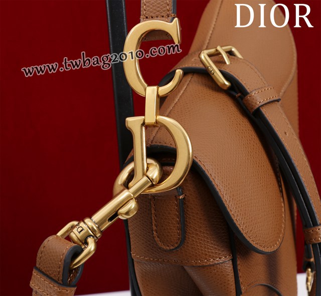 Dior专柜新款迪奥高仿原单长肩带大小号牛皮马鞍包手拎斜挎包 djfk1812